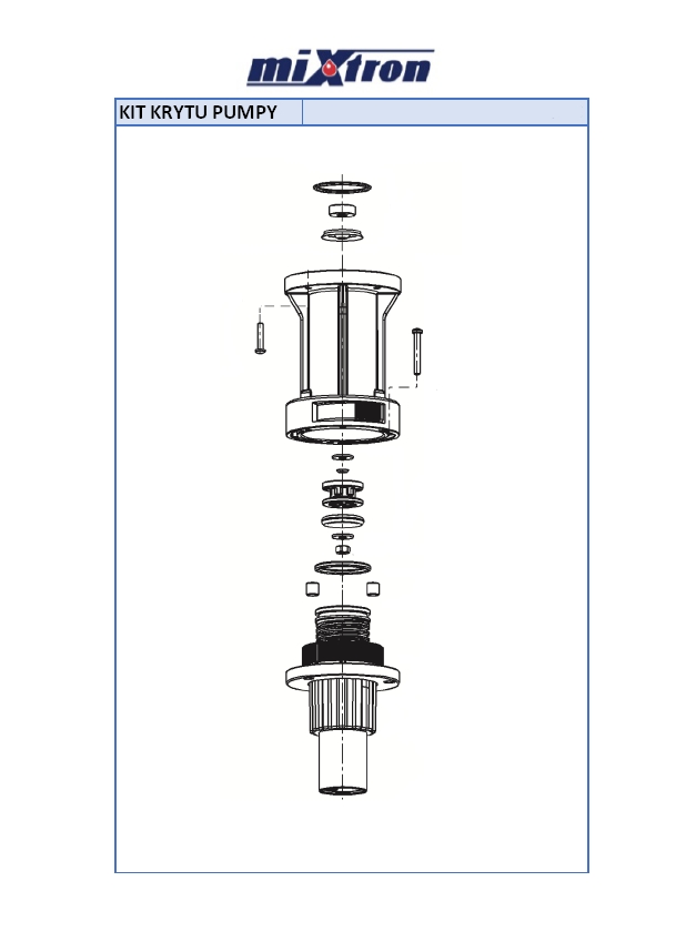 Kit krytu pumpy, mixtron, dávkovací a směšovací čerpadlo